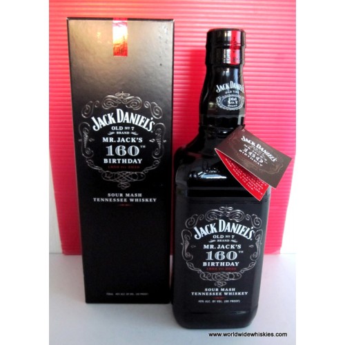 Jack Daniel’s 160th Birthday Whiskey 1000ml Boxed